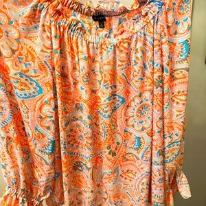 Beautiful fun Talbots paisley pull over top in great condition,  Sz L